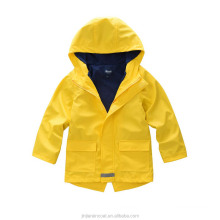 high quality wholesale children raincoat waterproof jacket outdoor PU custom rain jackets with hood